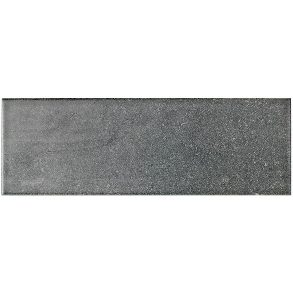 Ivy Hill Tile Piston Camp Gray Rock 4 in. x 12 in Matte Ceramic Subway Wall Tile Sample