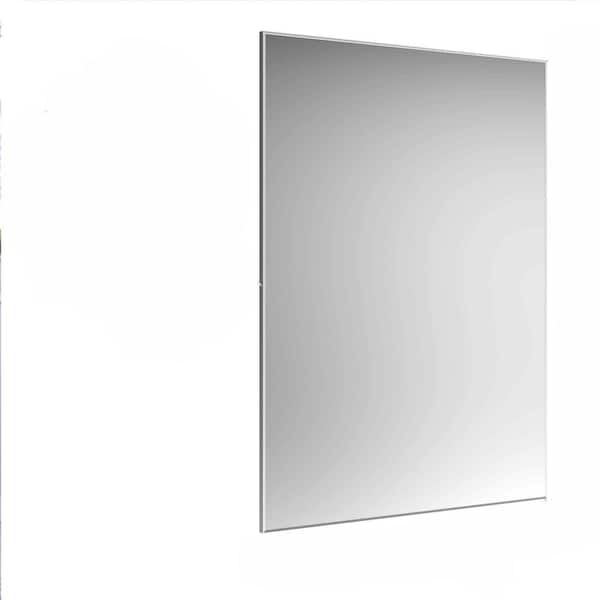 Unbranded 60 in. W x 36 in. H Oversized Rectangle Framed Silver Mirror Decorative Large Wall Mirrors Aluminum Frame