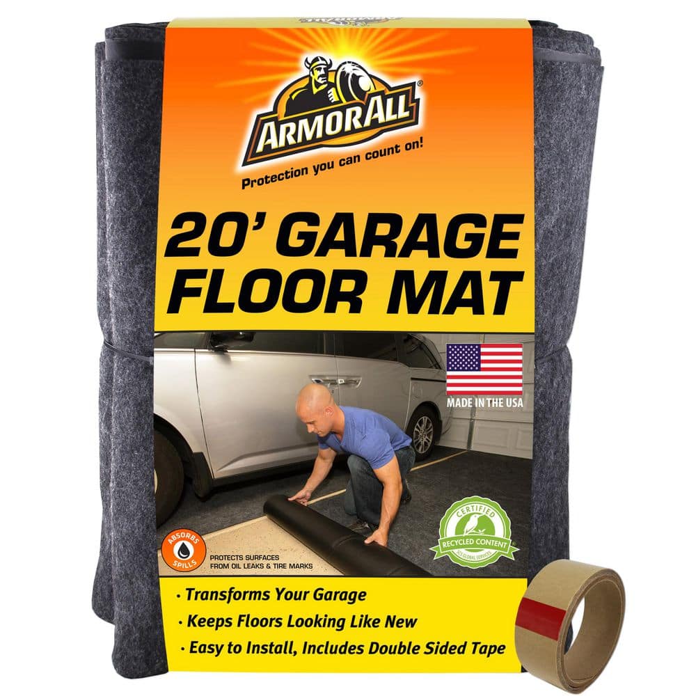 Garage Floor Mat 7 ft. 4 in. W x 20 ft. L Charcoal Commercial/Residential Absorbent Waterproof Garage Flooring Rolls price history on PriceWatchPro