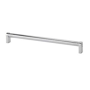 Italian Designs Collection 18 in. Center-to-Center Chrome Round Cabinet Pull