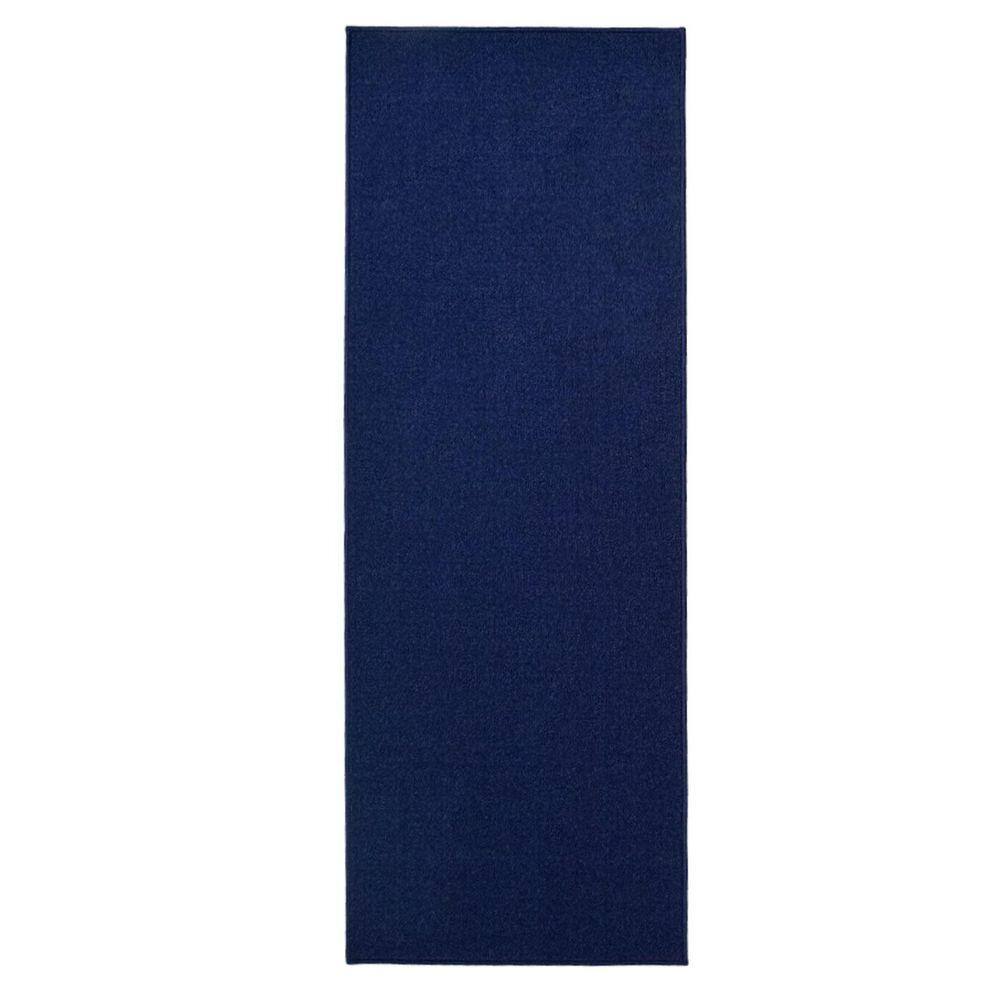 RugStylesOnline Custom Size Runner Rug Solid Navy 36 in. W x 312 in. L ...
