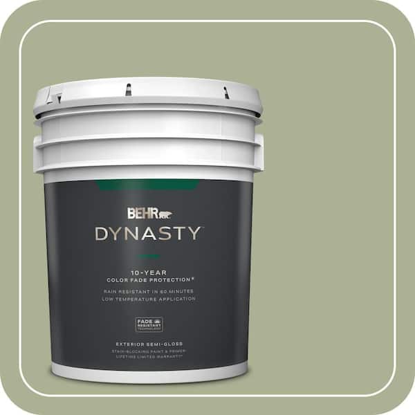 BEHR DYNASTY 5 gal. #PPU10-06 Spring Walk Semi-Gloss Enamel Exterior Stain-Blocking Paint & Primer