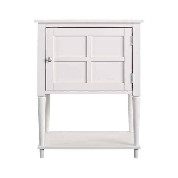 Ameriwood Home Gwyneth 28.3 in. Soft White Accent Table