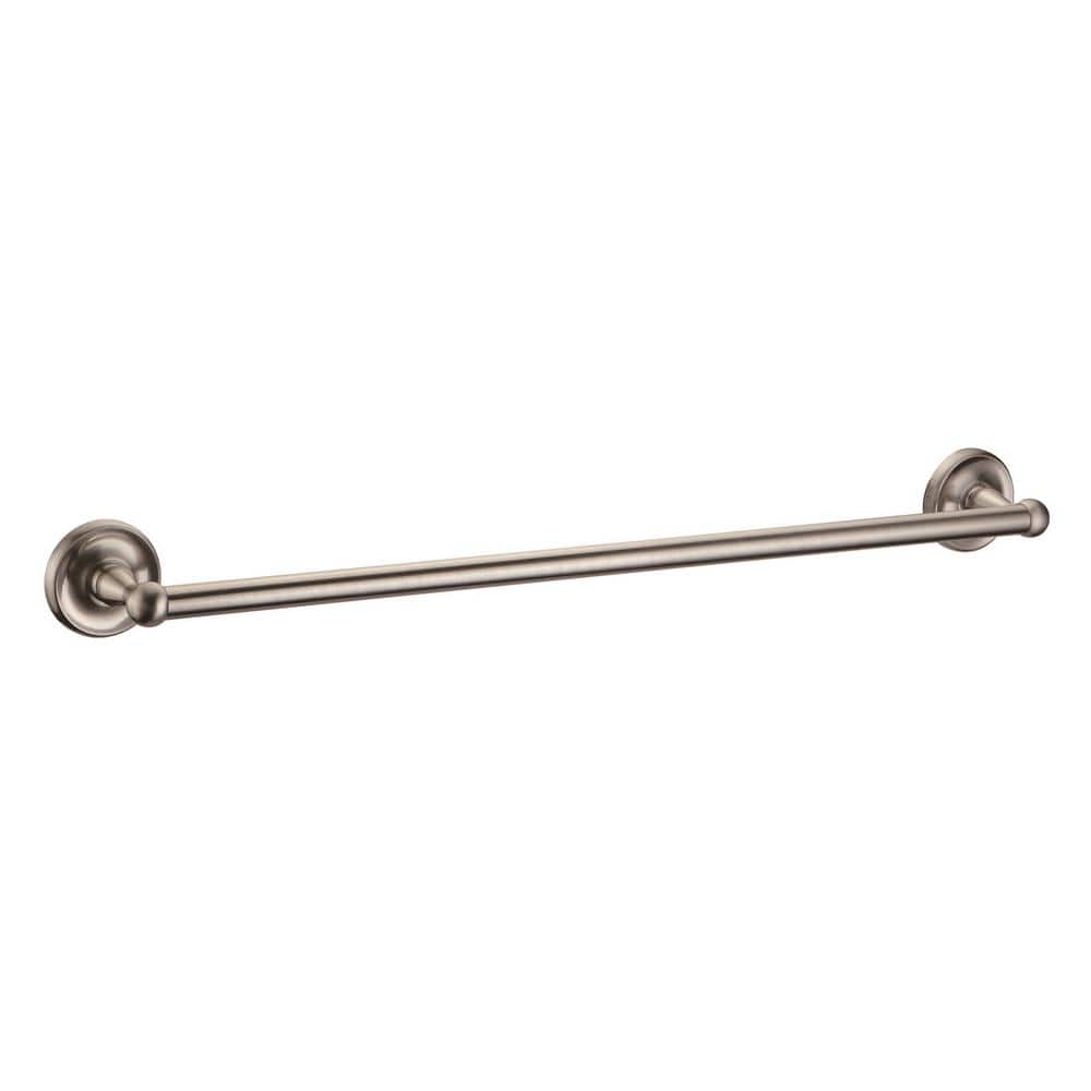 Satin Nickel 4-Piece Bathroom Accessory Kit with Towel Ring