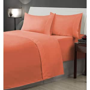 Monroe 2-Piece Microfiber Salmon Pillowcase Set