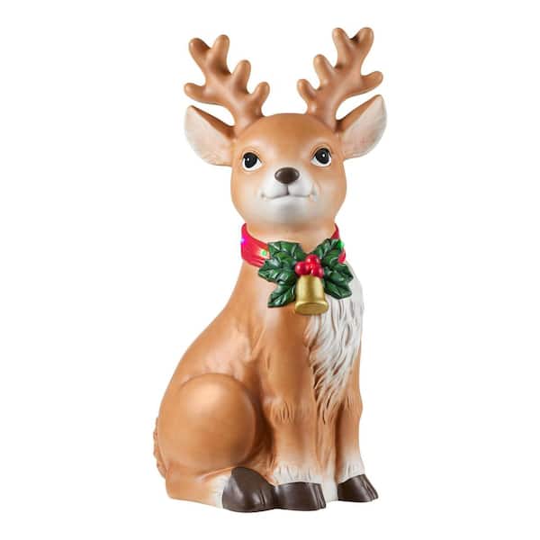 2.5 ft Hand-Painted LED Deer