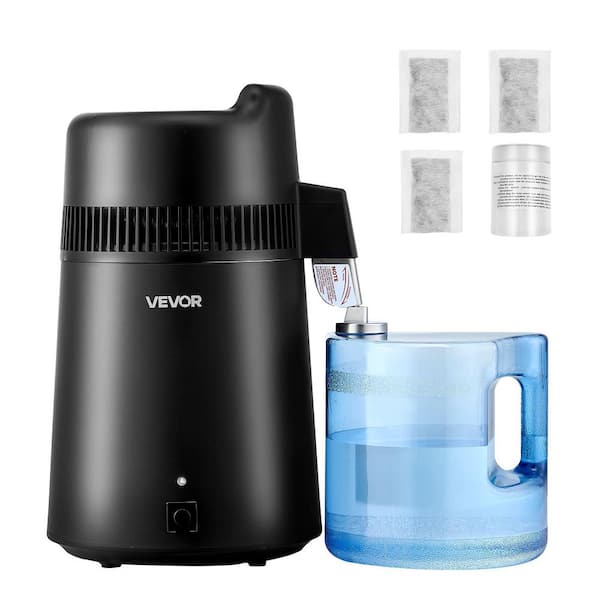 Water Distiller, 6L 1.6 Gal. Larger Pure Water Purifier Filter For Home Table Countertop, 900W Plastic Distilled Maker