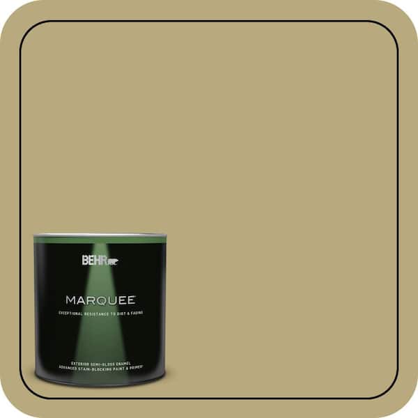 BEHR MARQUEE 1 qt. #M330-5 Fresh Brew Semi-Gloss Enamel Exterior Paint & Primer