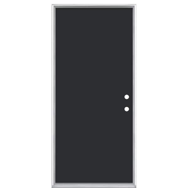 https://images.thdstatic.com/productImages/eaf760cf-0598-4221-a989-f626b9c3d874/svn/jet-black-masonite-steel-doors-without-glass-21498-64_600.jpg