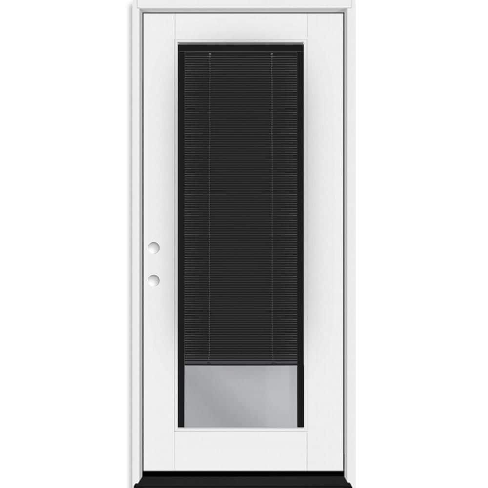 Legacy 34 in. x 80 in. Full Lite Clear Glass Noir MB LHIS Unfinished Fiberglass Prehung Door with 4-9/16 in. Jamb price history on PriceWatchPro