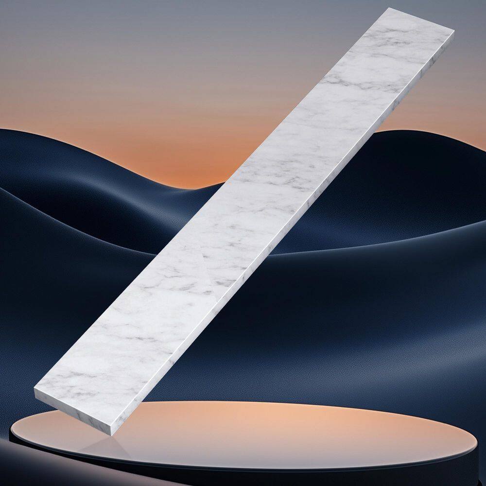 37 in. Real Marble Vanity Backsplash Marble Bathroom Vanity Back Splash in Carrara White price history on PriceWatchPro