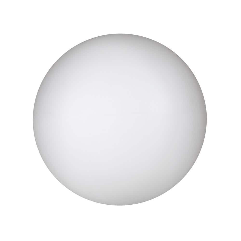 Hampton Bay 6 in. Battery Operated White LED RGB Color Changing Globe ...