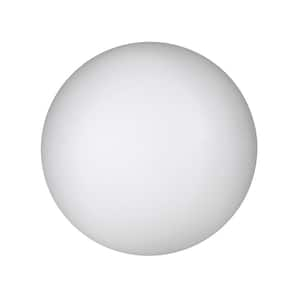 Hampton Bay 8 In. Battery Operated White Led Rgb Color Changing Globe 