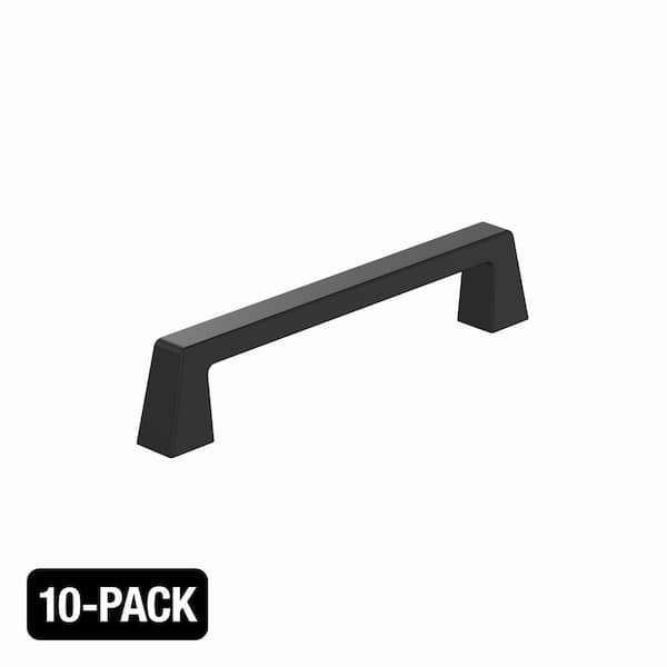 10-Pack Halston 5-1/16 in. (128mm) Center-to-Center Classic Matte Black Arch Cabinet Drawer Pulls