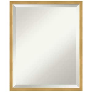 Medium Rectangle Gold Beveled Glass Classic Mirror (21 in. H x 17 in. W)