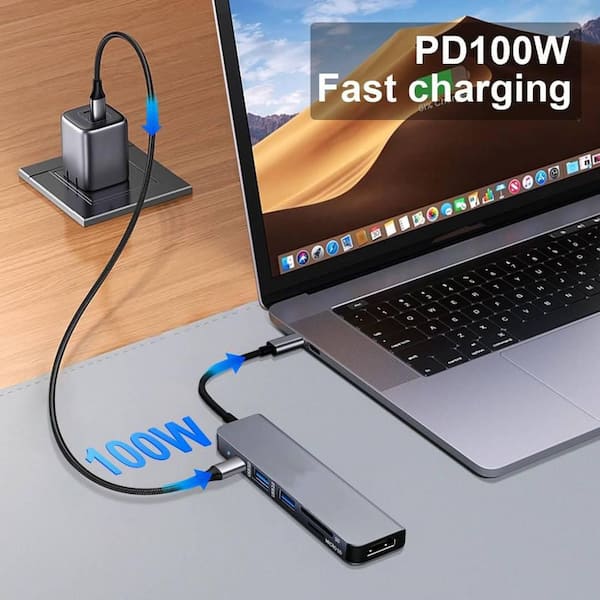 Yichuhaoxi Adapter Multiport USB C HUB Multiport Adapter USBC