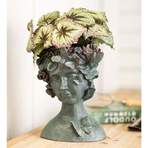 12 in. Butterfly Queen Resin Planter