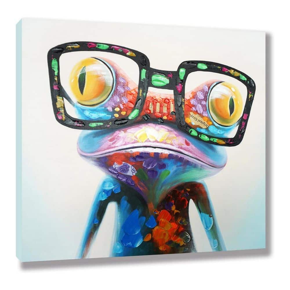 Canvas Wall Art 40 in. x 40 in. Colorful Animal Painting Pictures