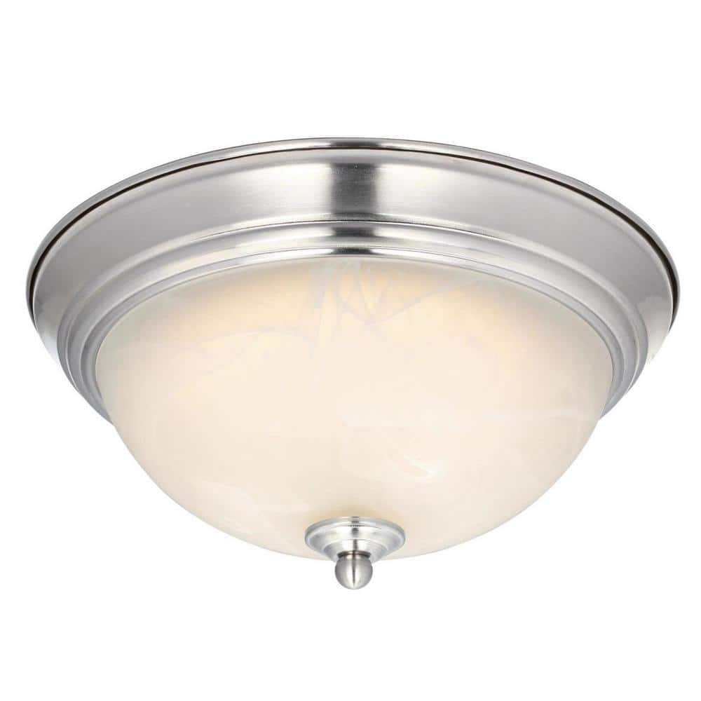 Brushed Nickel 11" LED Flush Mount Ceiling Light
