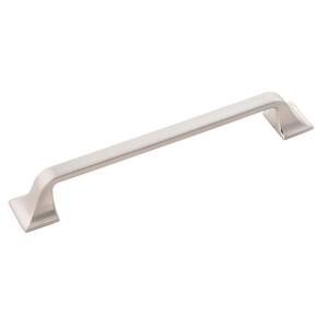 Forge Collection 6-5/16 in. (160 mm) Satin Nickel Cabinet Drawer and Door Pull
