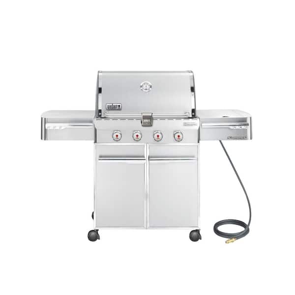 Weber Summit S-420 4-Burner Natural Gas Grill in Stainless Steel
