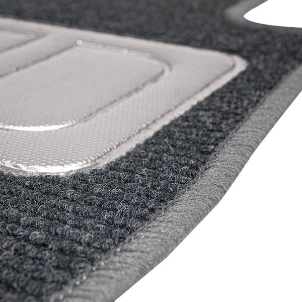 FH Group Gray 4-Piece Luxury Universal Liners Heavy Duty Faux Leather Car  Floor Mats Diamond Design DMF12002GRAY - The Home Depot