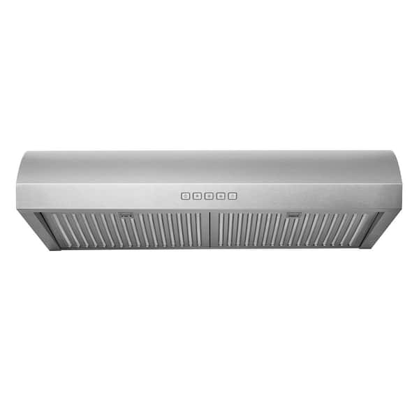30 in. Convertible Under Cabinet Range Hood with 3-Way Venting Baffle Filters LED in Stainless Steel