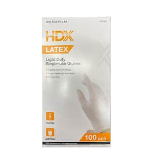 White Latex Disp Glove (100-Pack)