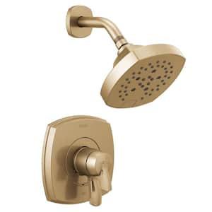 Stryke 1-Handle Wall Mount 5-Spray Shower Faucet Trim Kit in Champagne Bronze (Valve Not Included)