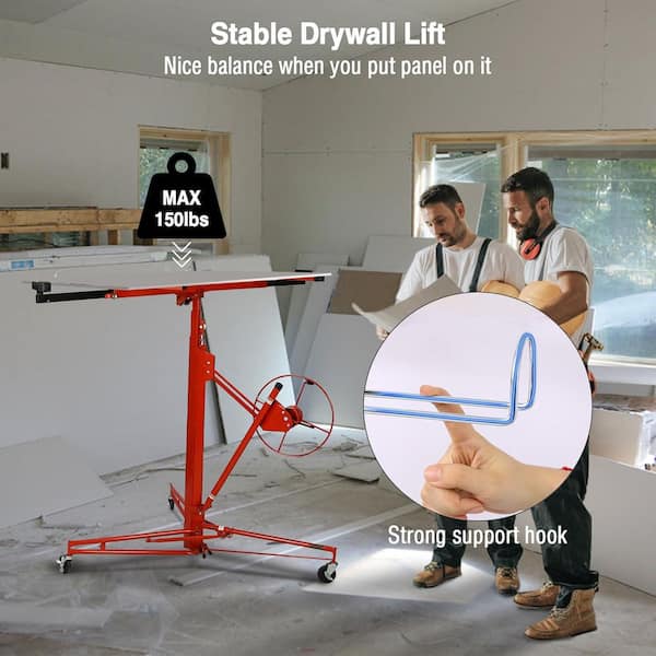 maocao hoom 11 ft. Drywall Panel Hoist, 150 lbs. Heavy Duty