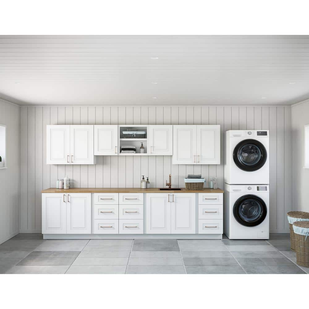 MILL'S PRIDE Greenwich Verona White Plywood Shaker Stock Ready to ...
