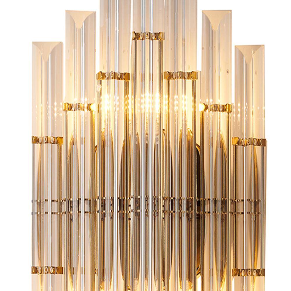 Gold Dimmable Direct Wired Electric Wall Sconce