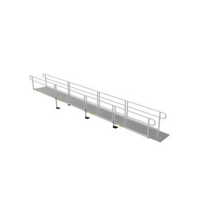 PATHWAY 3G 28 ft. Wheelchair Ramp Kit with Solid Surface Tread and Two-line Handrails