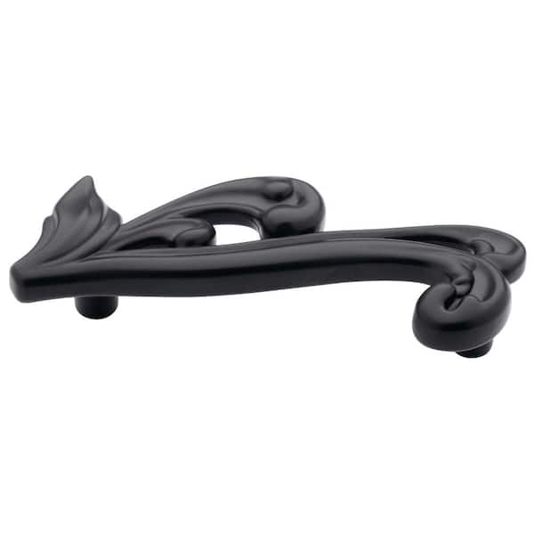 Liberty Calligraphy II 3 in. (76mm) Center-to-Center Matte Black Drawer Pull
