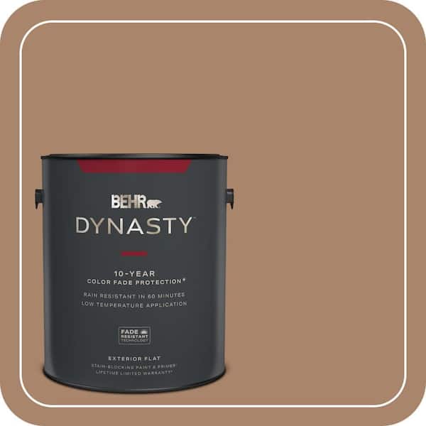 BEHR DYNASTY 1 gal. #S220-5 Nutshell Flat Exterior Stain-Blocking Paint & Primer