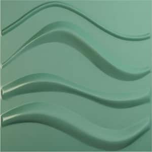 19 5/8 in. x 19 5/8 in. Wave EnduraWall Decorative 3D Wall Panel, Sea Mist (Covers 2.67 Sq. Ft.)