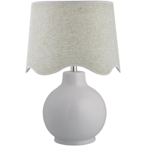 Livabliss Doheny DOH-002 22 in. H x 15 in. W x 15 in. D Accent Table Lamp, White