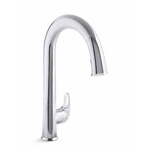 Sensate Single-Handle Pull-Down Sprayer Kitchen Faucet with KOHLER Konnect in Polished Chrome