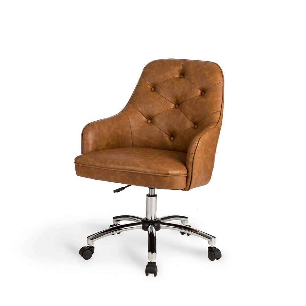 camel color desk chair