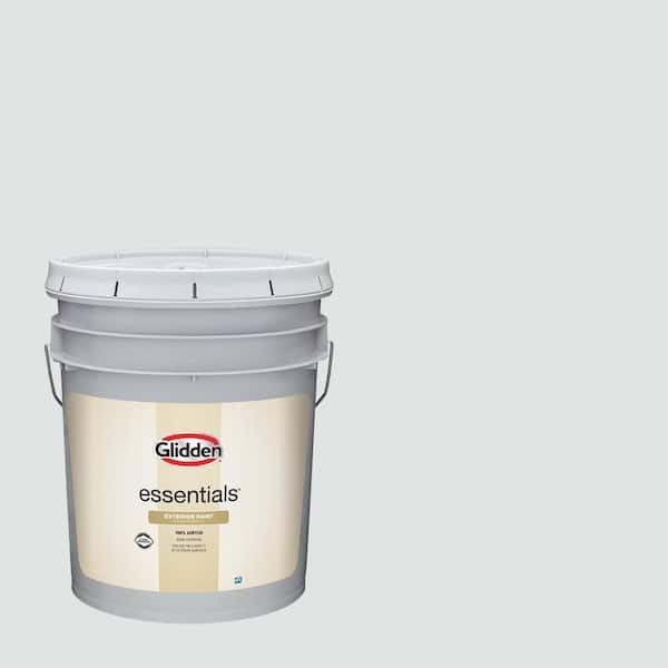 Glidden Essentials 5 gal. PPG1036-1 Gray Glimpse Satin Exterior Paint