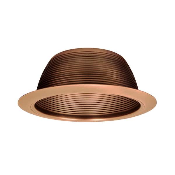 NICOR 6 in. Bronze Recessed Baffle Trim with 1/2 in. Trim Ring