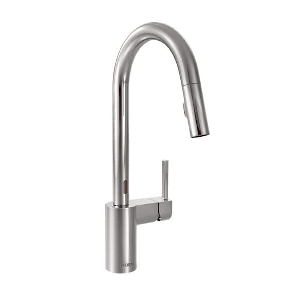 MOEN Align Single-Handle Touchless Pull-Down Sprayer Kitchen Faucet with MotionSense and Power Clean in Chrome
