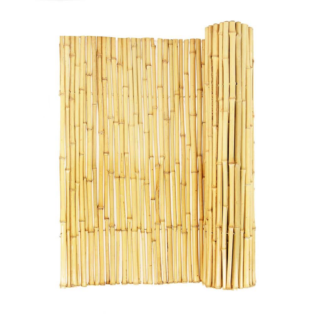 6 ft. H x 8 ft. x 3/4 in. D Natural Bamboo Fencing Decorative Rolled Fence Panel Garden Fence price history on PriceWatchPro