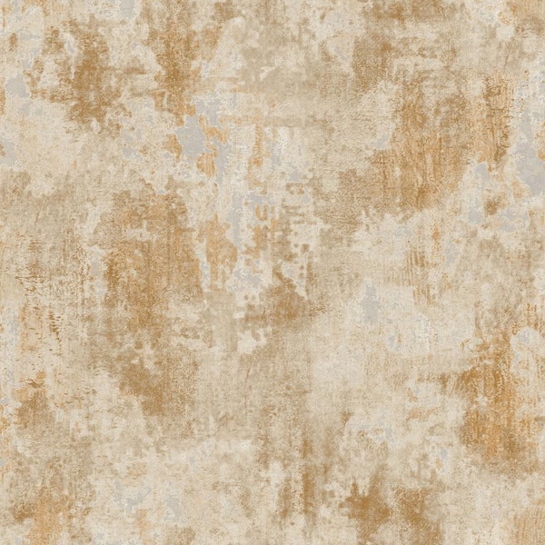 Unbranded Italian Design Dark/Light Beige Rustic Texture Vinyl on Non-Woven Non-Pasted Wallpaper Sample