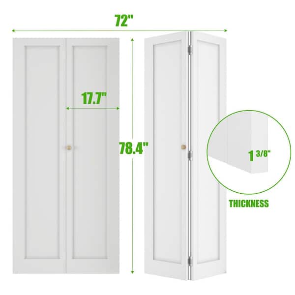 SOCBAZZAR 72 in. x 78.4 in. 1-Panel Hollow Core White Primed SOCBAZZAR 72 in. x 78.4 in. 1-Panel Hollow Core White Primed