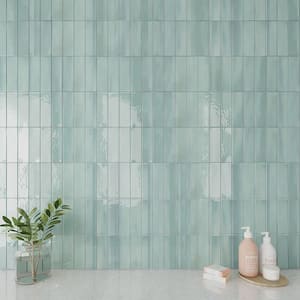 Spanish Allure Porcelain 12 in. x 24 in. x 9mm Wall Tile Case - Sage (5 PCS, 10.76 Sq. Ft.)