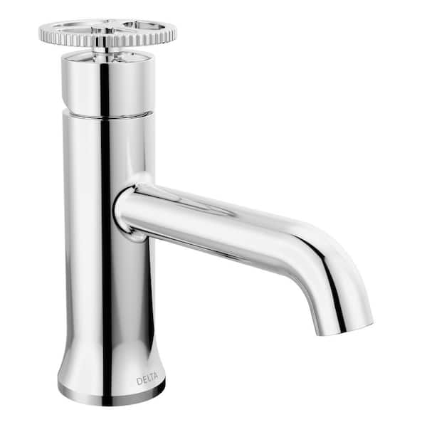 Delta Trinsic Single Handle Single Hole Bathroom Faucet with Metal Pop-Up Assembly in Chrome