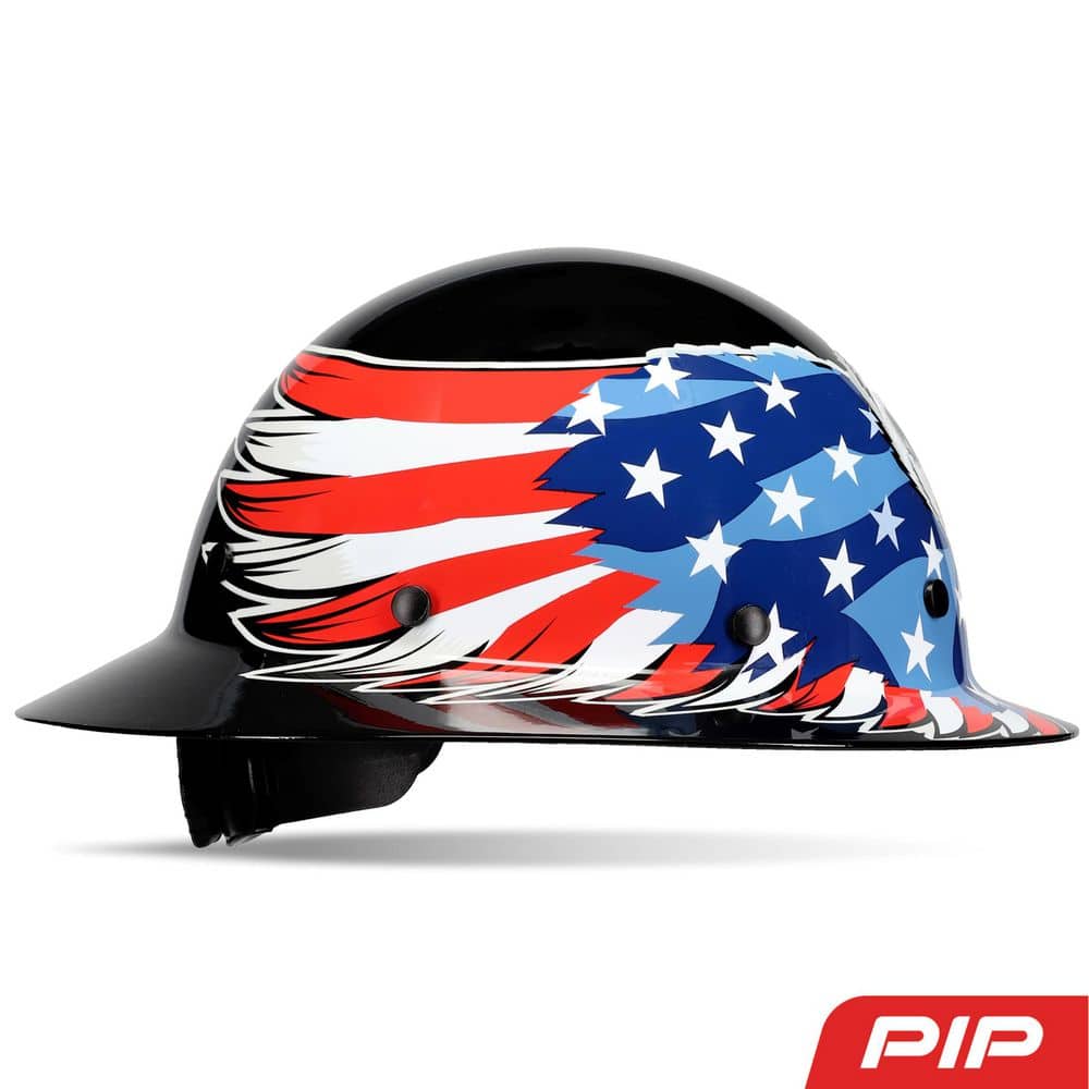 Dynamic Wolfjaw Black Eagle Design Type 1 Class G Full Brim Fiberglass Resin Hard Hat with 8-Point Ratchet Suspension price history on PriceWatchPro