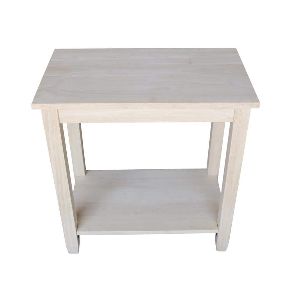 Classic Solid Wood Solano Accent Table in Natural Finish