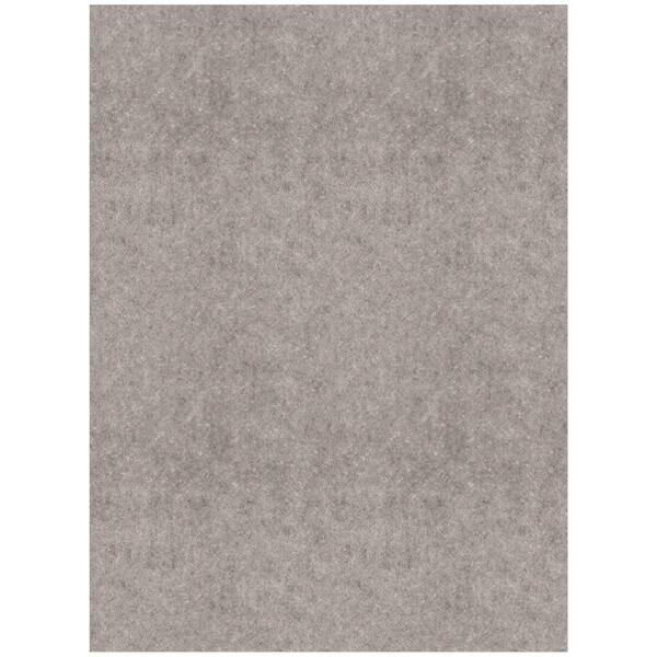 Ottomanson Premium Absorbent Non-Slip Rug Pad, Spill Protection and Floor Safety 8 ft. X 24 ft. Polyester Garage Flooring, Beige